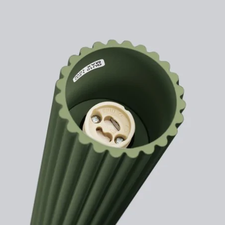 Oswietlenie-sufitowe - lampa przysufitowa tuba długa karbon 40 zielony oliwkowy sollux sl.1609 