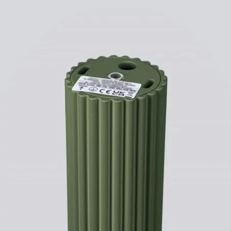 Oprawy-sufitowe - lampa sufitowa karbowana tuba natynkowa gu10 oliwkowa karbon sl.1610 sollux 