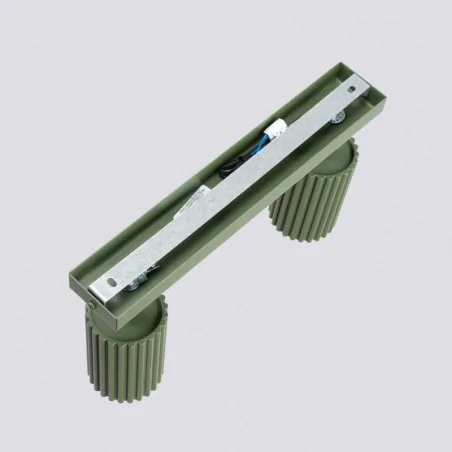 Lampy-sufitowe - plafon karbon 2 zielony oliwkowy sollux sl.1618 