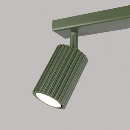 Lampy-sufitowe - plafon karbon 2 zielony oliwkowy sollux sl.1618 