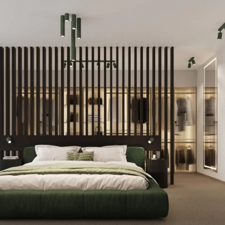 Lampy-sufitowe - plafon karbon 2 zielony oliwkowy sollux sl.1618 