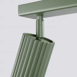 Lampy-sufitowe - plafon karbon 3l zielony oliwkowy sollux sl.1619 