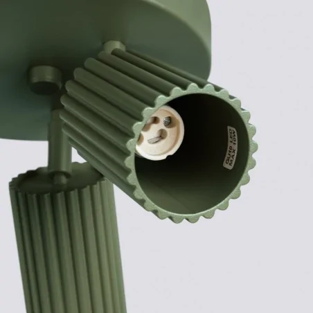 Lampy-sufitowe - plafon karbon 3p zielony oliwkowy sollux sl.1620 