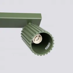 Lampy-sufitowe - plafon karbon 4l zielony oliwkowy sollux sl.1622 