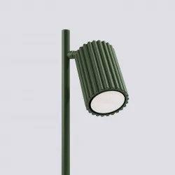Lampki-biurkowe - lampa biurkowa  modernistyczna karbon zielona oliwkowa sollux sl.1624 