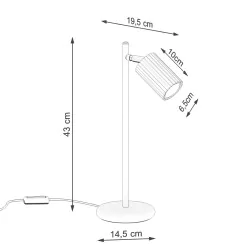 Lampki-biurkowe - lampa biurkowa  modernistyczna karbon zielona oliwkowa sollux sl.1624 