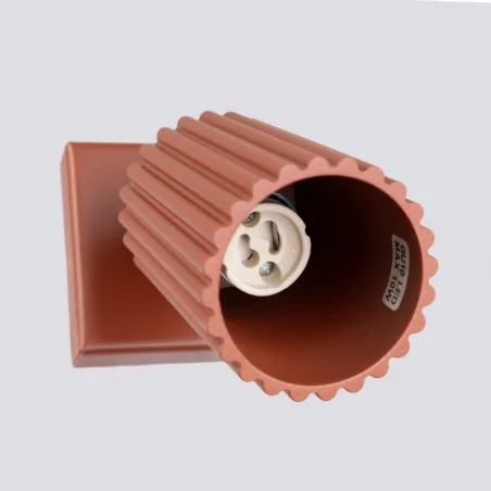 Kinkiety-do-salonu - kinkiet karbon ochra czerwona sollux sl.1635 