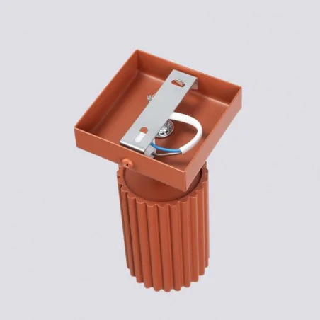 Kinkiety-do-salonu - kinkiet karbon ochra czerwona sollux sl.1635 