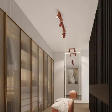 Kinkiety-do-salonu - kinkiet karbon ochra czerwona sollux sl.1635 