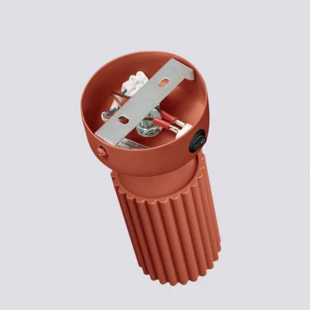 Kinkiety-do-salonu - kinkiet karbon ochra czerwona z włącznikiem sollux sl.1636 