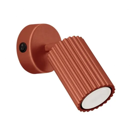 Kinkiety-do-salonu - kinkiet karbon ochra czerwona z włącznikiem sollux sl.1636 