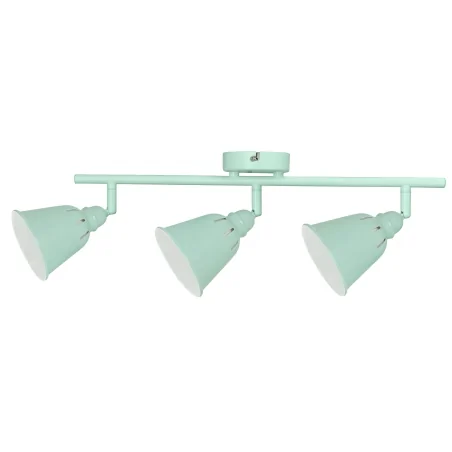 Lampy-sufitowe - spot oświetleniowy potrójny miętowy fiona mint 3xe14 polux 