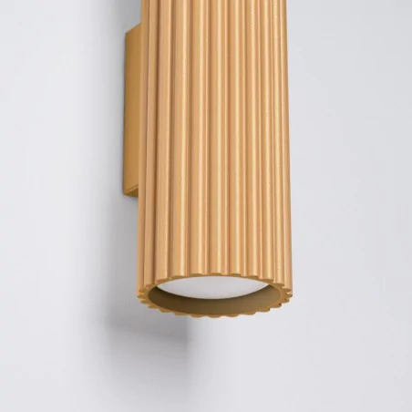 Kinkiety-do-salonu - kinkiet tuba podwójna złota karbon 20 sollux sl.1651 