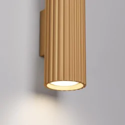 Kinkiety-do-salonu - kinkiet tuba podwójna złota karbon 20 sollux sl.1651 