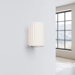Kinkiety-do-salonu - lampa tuba na ścianę  karbon 10 beżowy sollux sl.1652 