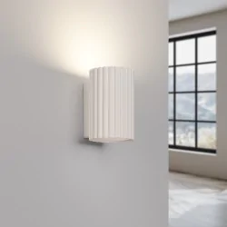 Kinkiety-do-salonu - lampa tuba na ścianę  karbon 10 beżowy sollux sl.1652 