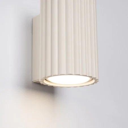 Kinkiety-do-salonu - lampa tuba na ścianę  karbon 10 beżowy sollux sl.1652 