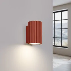 Kinkiety-do-salonu - lampa sufitowa tubka czerwona kinkiet karbowany karbon 10 ochra sollux sl.1654 