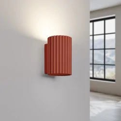 Kinkiety-do-salonu - lampa sufitowa tubka czerwona kinkiet karbowany karbon 10 ochra sollux sl.1654 