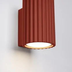 Kinkiety-do-salonu - lampa sufitowa tubka czerwona kinkiet karbowany karbon 10 ochra sollux sl.1654 