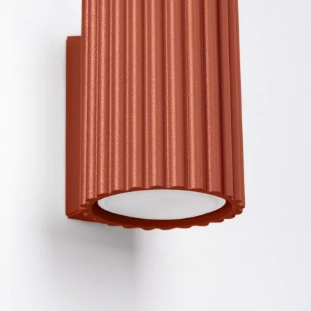 Kinkiety-do-salonu - lampa sufitowa tubka czerwona kinkiet karbowany karbon 10 ochra sollux sl.1654 