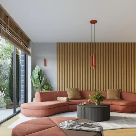 Kinkiety-do-salonu - lampa sufitowa tubka czerwona kinkiet karbowany karbon 10 ochra sollux sl.1654 