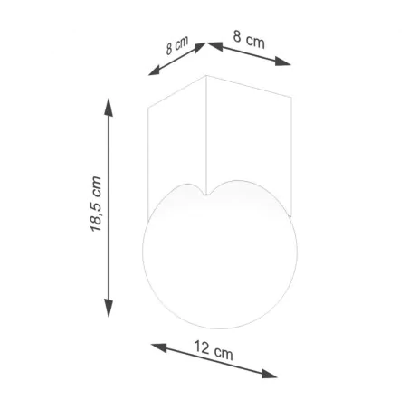 Kinkiety-do-salonu - plafon oprawa sufitowa kula skandynawska solis naturalne drewno sollux sl.1407 