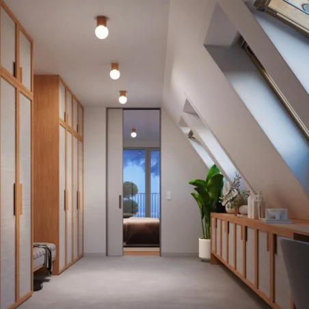 Kinkiety-do-salonu - plafon oprawa sufitowa kula skandynawska solis naturalne drewno sollux sl.1407 