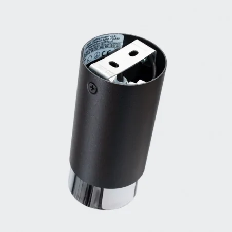 Oswietlenie-sufitowe - plafon tuba sufitowa nero 12,5 czarny/chrom sollux sl.1408 