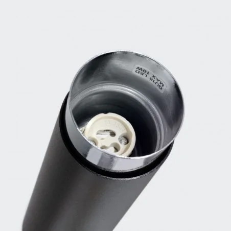 Oswietlenie-sufitowe - plafon tuba natynkowa sufitowa nero 22,5 czarny/chrom sollux sl.1409 