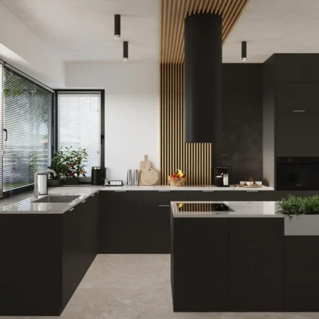 Oswietlenie-sufitowe - plafon tuba natynkowa sufitowa nero 22,5 czarny/chrom sollux sl.1409 