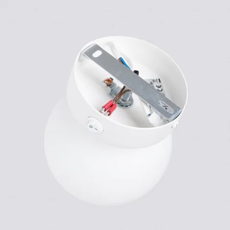 Kinkiety-do-salonu - lampa ścienna kinkiet z kloszem w kształcie kuli yoli sl.1460 sollux 