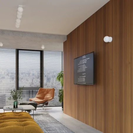 Kinkiety-do-salonu - lampa ścienna kinkiet z kloszem w kształcie kuli yoli sl.1460 sollux 