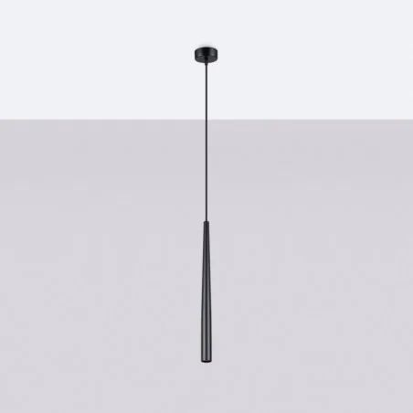 Lampy-sufitowe - lampa wisząca bliss 1 czarna sollux sl.1462 