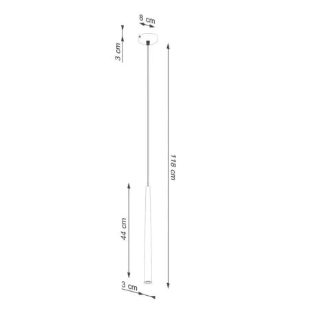 Lampy-sufitowe - lampa wisząca bliss 1 czarna sollux sl.1462 