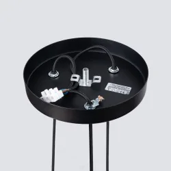 Lampy-sufitowe - lampa wisząca 3 tuby czarne g9 bliss 3p sollux sl.1463 