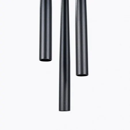 Lampy-sufitowe - lampa wisząca 3 tuby czarne g9 bliss 3p sollux sl.1463 