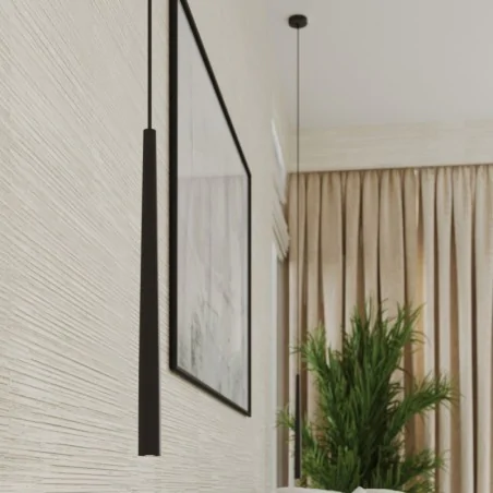 Lampy-sufitowe - lampa wisząca 3 tuby czarne g9 bliss 3p sollux sl.1463 