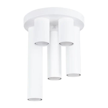 Lampy-sufitowe - lampa sufitowa biała na 5 żarówek plafon lagos sl.1465 sollux 