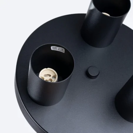 Oswietlenie-sufitowe - plafon przysufitowy 3 tuby gu10 lagos 3p czarny sollux sl.1466 