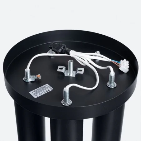 Lampy-sufitowe - plafon sufitowy 5 tub lagos 5p czarny sollux sl.1467 