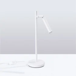 Lampki-biurkowe - lampa biurkowa pastelo biała sollux sl.1468 