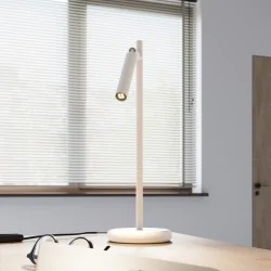 Lampki-biurkowe - lampa biurkowa pastelo biała sollux sl.1468 