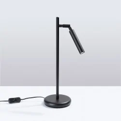Lampki-biurkowe - lampa biurkowa czarna minimalistyczna pastelosollux sl.1469 