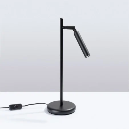 Lampki-biurkowe - lampa biurkowa czarna minimalistyczna pastelosollux sl.1469 