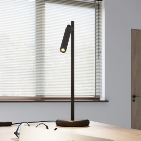 Lampki-biurkowe - lampa biurkowa czarna minimalistyczna pastelosollux sl.1469 
