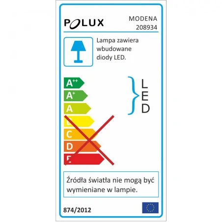 Lampy-ogrodowe-stojace - lampa ogrodowa led modena czarna sg6003b-54 średnia stojąca stal polux 