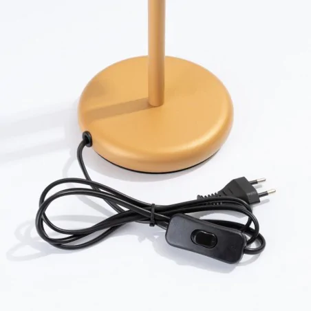 Lampki-biurkowe - lampa na biurko złota pastelo sollux sl.1470 