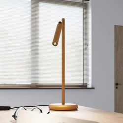 Lampki-biurkowe - lampa na biurko złota pastelo sollux sl.1470 