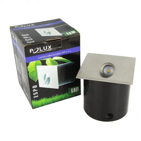 Kinkiety-ogrodowe - lampa elewacyjna schodowa led espo-b116 3w 4000k kwadratowa polux 